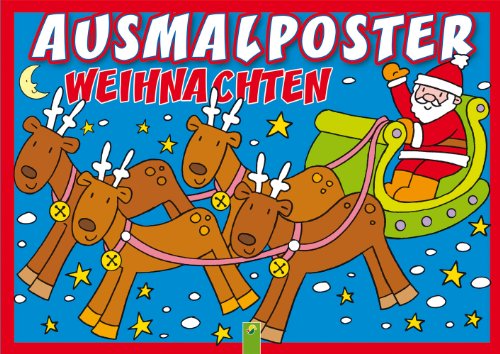 Ausmalposter Weihnachten
