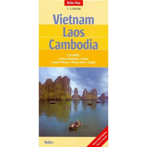 Vietnam, Laos, Cambodia Map