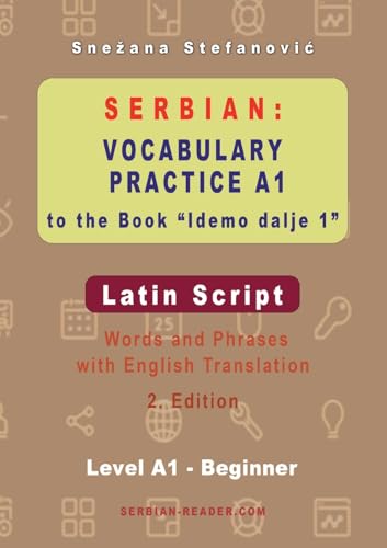Serbian Vocabulary Practice A1 to the Book 'Idemo dalje 1' - Latin Script