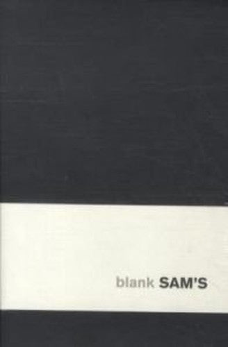 Sams 10x15 Blank Black Notebook