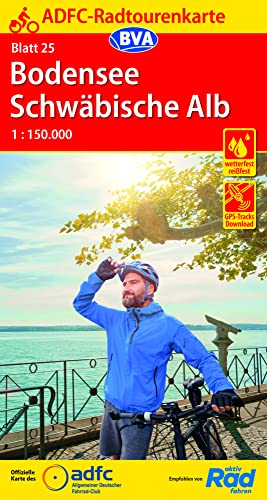 Bodensee / Schwäbische Alb cycling map (25) (Radtourenkarte)
