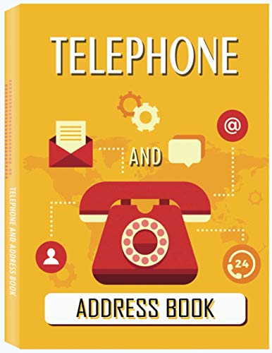 Telephone and Address Book: Large Print Phone Book & Adresses Book with Tabs