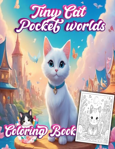 Tiny Cats Pocket World coloring book