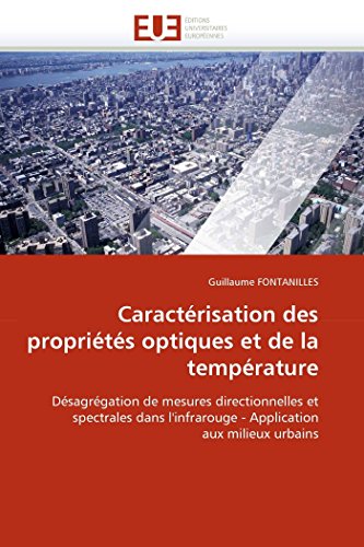 Caract risation Des Propri t s Optiques Et de la Temp rature
