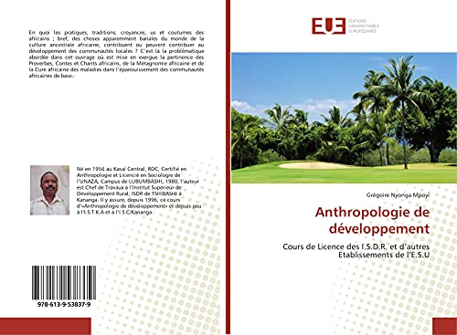 Anthropologie de développement: Cours de Licence des I.S.D.R. et d’autres Etablissements de l’E.S.U