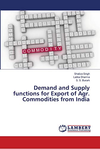 Demand and Supply functions for Export of Agr. Commodities from India