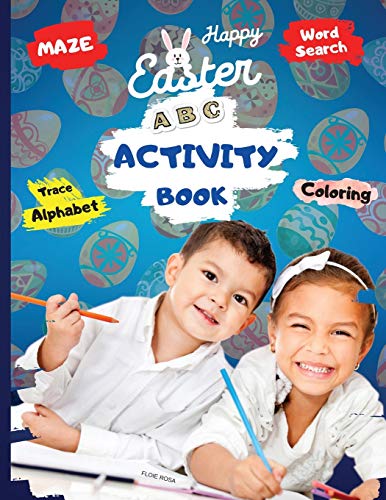 ABC ACTIVITY BOOK: Alphabet trace, word search, and maze