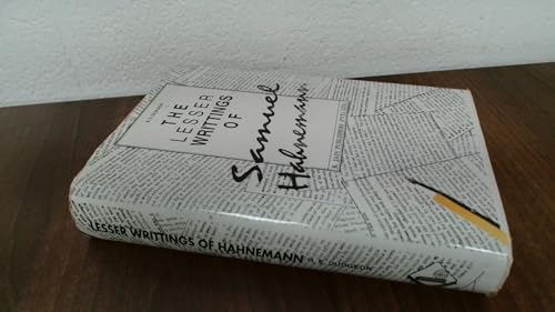 The Lesser Writings of Hahnemann