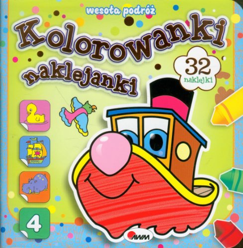 Kolorowanki naklejanki 4 Wesoła podróż