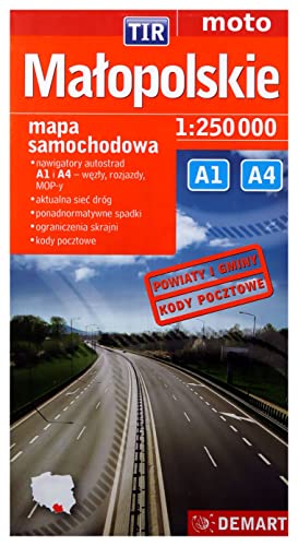 Malopolskie TIR mapa samochodowa 1:250 000