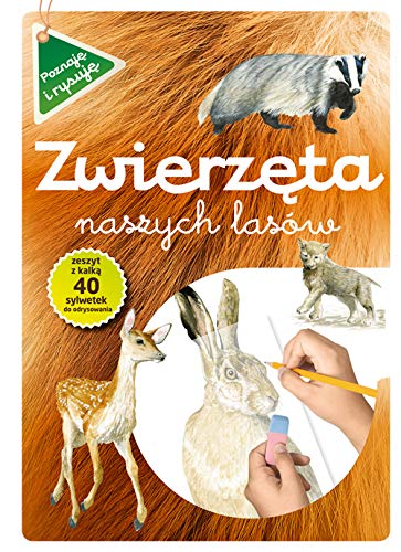 Zwierzęta naszych lasów zeszyt z kalką (POZNAJĘ I RYSUJĘ)