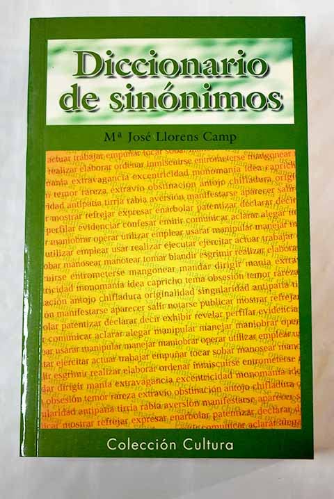 Diccionario de sinónimos y antónimos
