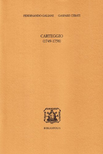 Carteggio (1749-1758)