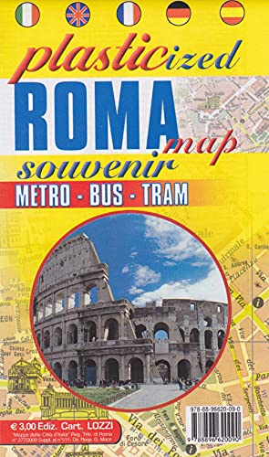 Rome Metro - Tram - Bus Map Guide (Roma «Colosseo») in English by Lozzi (English and Italian Edition)