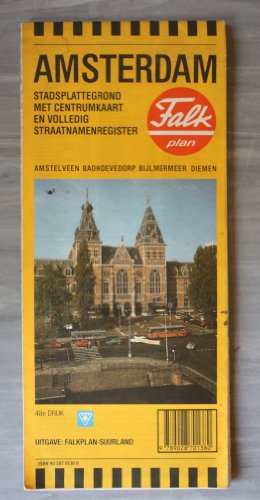 MAP OF AMSTERDAM - Kleine Falk van Amsterdam: Met centrumkaart en volledig naamregister : Diemen, Amstelveen, Bijlmermeer, Badhoevedorp (Dutch Edition)