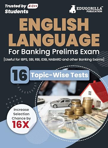 English Language For Banking Prelims Exam 16 Solved Topic-Wise Tests For SBI/IBPS/RBI/IDBI Bank/Nabard/Clerk/PO