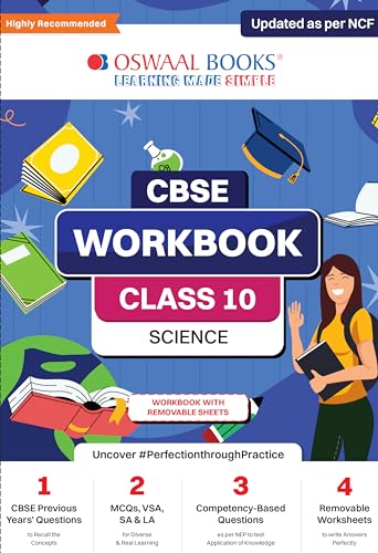 Oswaal NCERT & CBSE Pullout Worksheets Class 10 Science For 2024 Exam