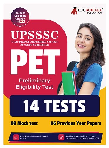 UPSSSC PET Book 2023 (English Edition) - 10 Full Length Mock Tests and 2 Previous Year Papers (1200 Solved Questions) Preliminary Eligibility Test with Free Access to Online Tests