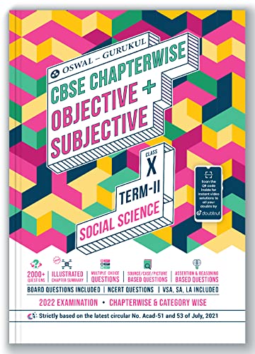 Social Science Chapterwise Objective + Subjective for CBSE Class 10 Term 2 Exam