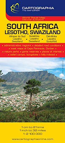 South Africa Country Map: Lesotho, Swaziland