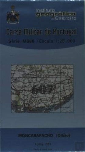 Carta Militar de Portugal (esc.1:25,000) nº 607 - MONCARAPACHO