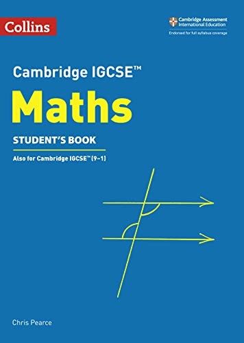 Cambridge IGCSE Maths Students Book