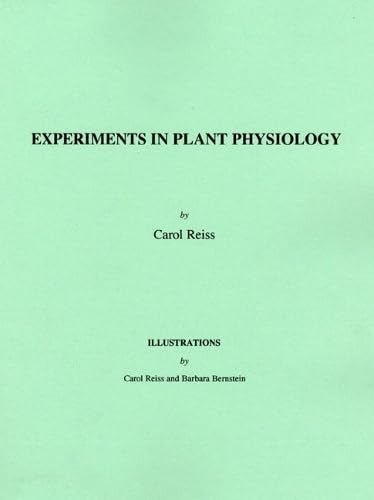 Experiments in Plant Physiology