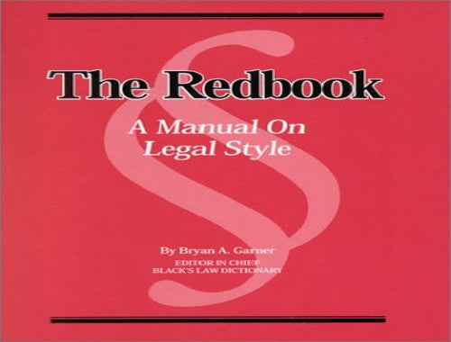 The Red Book: a Manual on Legal Style
