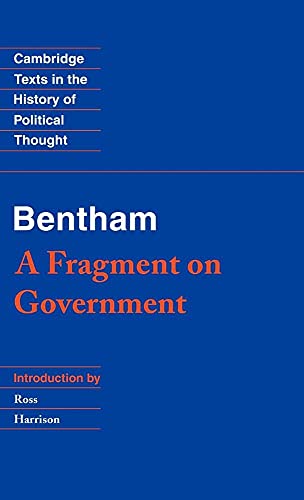 Bentham: A Fragment on Government