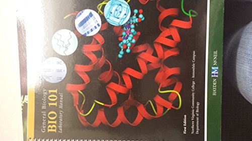 NVCC Northern virginia community college General Biology Bio 101 Laboratory Manual