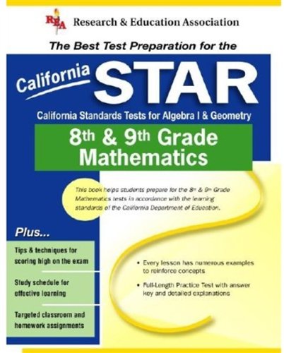 California Star Grade 8 Math (Rea) - The Best Test Prep for CA Grade 8 Math