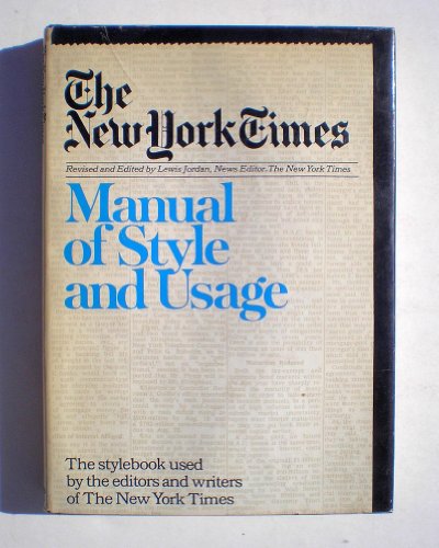 New York Times Manual of Style
