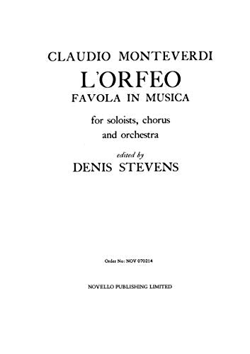 L'Orfeo - Favola In Musica SV.318
