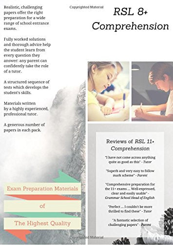 RSL 8+ Comprehension