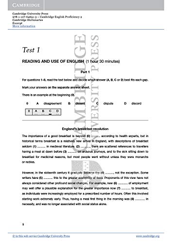 Cambridge English Proficiency 2 Student's Book with Answers with Audio