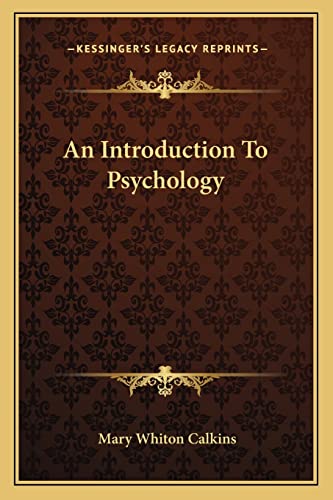 An Introduction To Psychology
