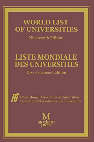 World List of Universities / Liste Mondiale des Universites