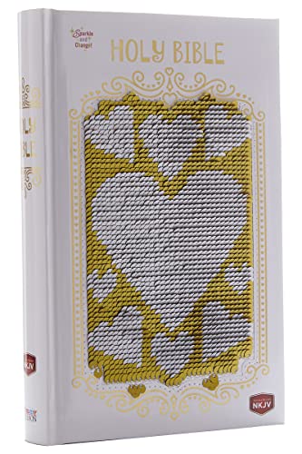 NKJV, Sequin Sparkle and Change Bible, Silver/Gold, Hardcover