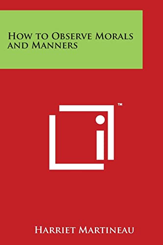 How to Observe Morals and Manners