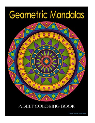 Geometric Mandala Adult Coloring Book
