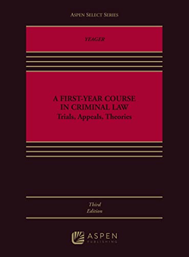 A First-Year Course in Criminal Law
