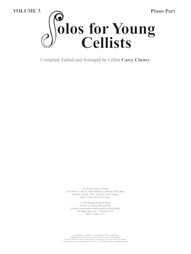 Solos For Young Cellists Volume 3