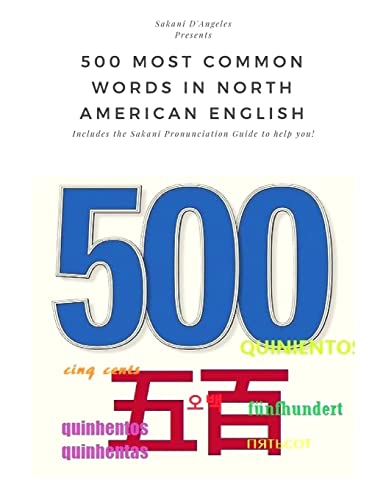 500 Most Common Words in North American English (SPG)
