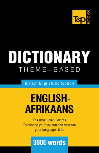 Theme-based dictionary British English-Afrikaans - 3000 words