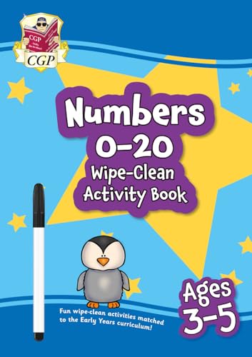 Numbers 0-20 Wipe-Clean Activity Book for Ages 3-5 (with pen)