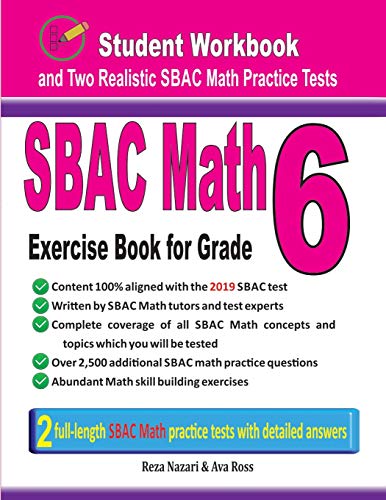 Sbac Math Exercise Book for Grade 6