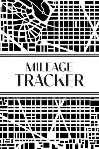 Mileage Tracker (Urban Map Black and White)