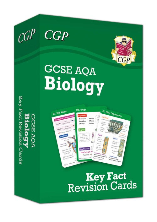 GCSE Biology AQA Key Fact Revision Cards - Summary cards for quick revision