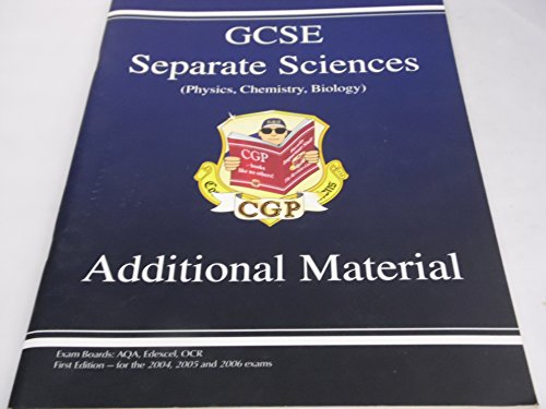 GCSE Separate Sciences Additional Materials Revision Guide
