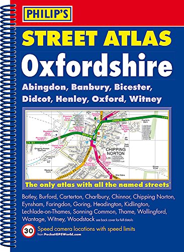 Philip's Street Atlas Oxfordshire 5ED Spiral (New Edition)